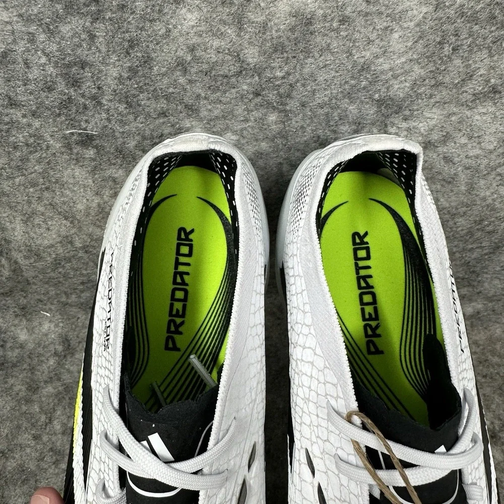 Adidas Predator Elite FG Soccer Cleats Mens Sz 7.5 White Radiant Blaze Pack